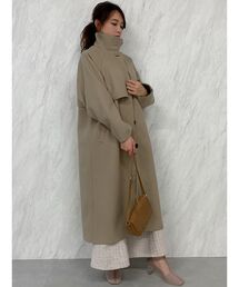 ビッグシルエットスタンドコート