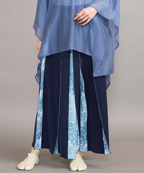 カヤ（カヤ）の「【カヤ】-SHIKI-四季 春風八掛スカート（スカート・レディース・ブラック/ネイビー/グレー/グリーン/ライトグレー/ブルー/ネイビー系/バイオレット・FREE）」の5枚目の写真