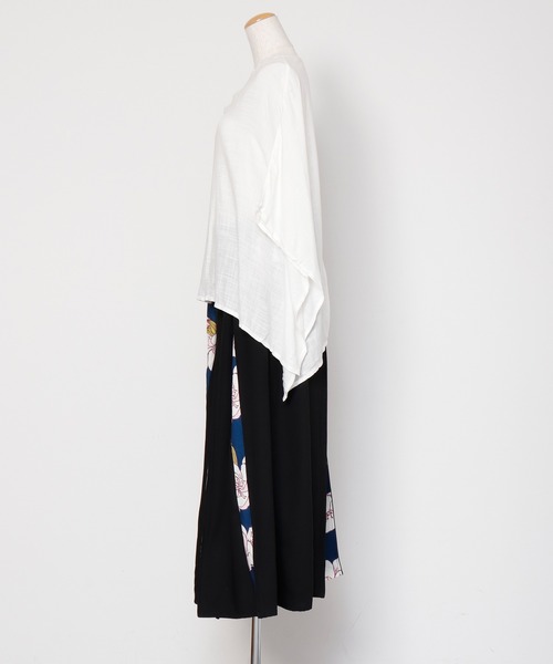 カヤ（カヤ）の「【カヤ】-SHIKI-四季 春風八掛スカート（スカート・レディース・ブラック/ネイビー/グレー/グリーン/ライトグレー/ブルー/ネイビー系/バイオレット・FREE）」の12枚目の写真