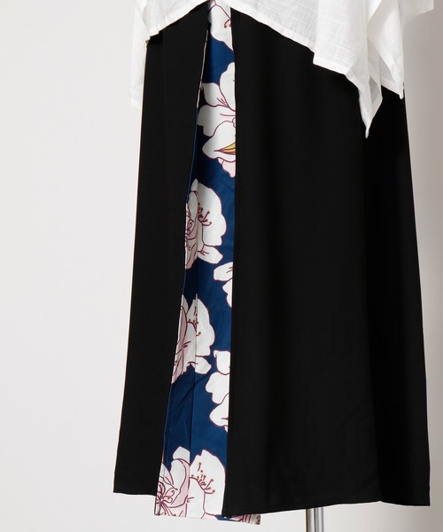 カヤ（カヤ）の「【カヤ】-SHIKI-四季 春風八掛スカート（スカート・レディース・ブラック/ネイビー/グレー/グリーン/ライトグレー/ブルー/ネイビー系/バイオレット・FREE）」の9枚目の写真