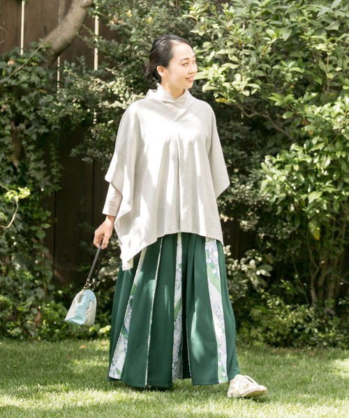 カヤ（カヤ）の「【カヤ】-SHIKI-四季 春風八掛スカート（スカート・レディース・ブラック/ネイビー/グレー/グリーン/ライトグレー/ブルー/ネイビー系/バイオレット・FREE）」の15枚目の写真