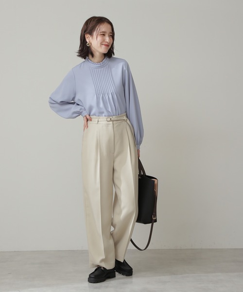 N.（N. Natural Beauty Basic）（エヌエヌナチュラルビューティーベーシック）の「◆トラックソールローファー（ローファー・レディース・ブラック/ベージュ・24.5/23.5）」の5枚目の写真