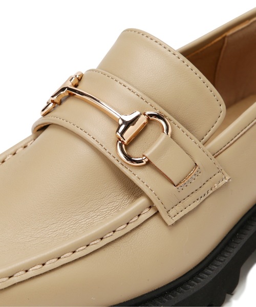 N.（N. Natural Beauty Basic）（エヌエヌナチュラルビューティーベーシック）の「◆トラックソールローファー（ローファー・レディース・ブラック/ベージュ・24.5/23.5）」の16枚目の写真