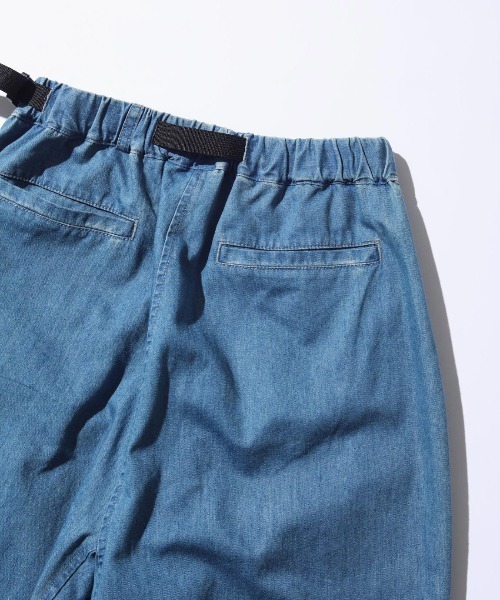 WILD THINGS（ワイルドシングス）の「【WILDTHINGS / ワイルドシングス】 SHELTECH DENIM TUCK WIDE PANTS シェルテックデニムタックワイドパンツ（デニムパンツ・レディース・ブルー系その他/ワンウォッシュ/オフホワイト・S/M）」の12枚目の写真