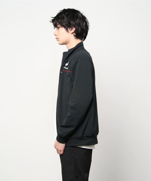 le coq sportif（ルコックスポルティフ）の「ヘランカウォームアップジャケット メンズ ウェア ジャケット ブルゾン トレーニング トレーニングウェア スポーツウェア（ジャージ・メンズ・ブラック/ネイビー・S/M/L/XL）」の4枚目の写真