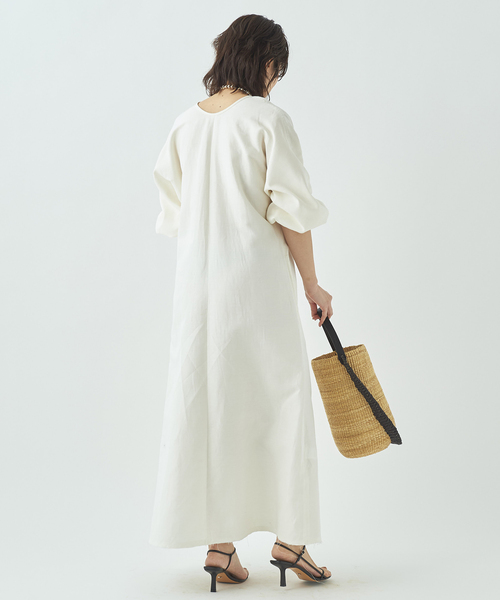 plage（プラージュ）の「ギャザースリーブドレス◆（ワンピース・レディース・ブラック/ホワイト・36/38）」の7枚目の写真