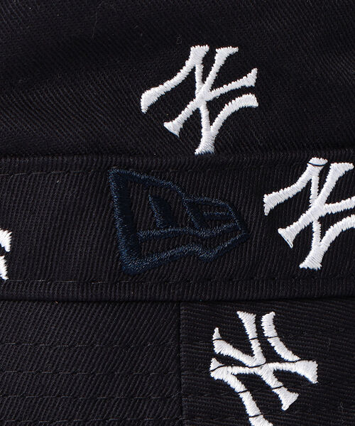 NEW ERA(ニューエラ)の「NEW ERA × BEAMS / 別注 Total Pattern Bucket Hat(ハット・メンズ・ネイビー/ブルー・ONE SIZE)」の3枚目の写真