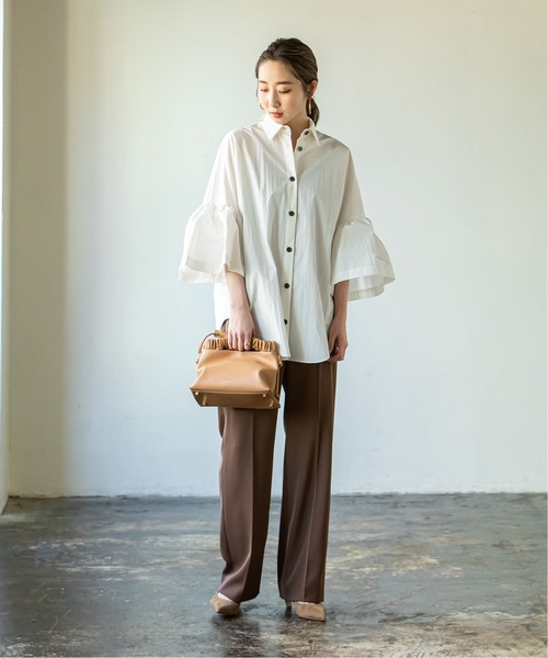 NOBLE ツイルクロスストレートパンツ サイズ38 Noble（ノーブル）の「ツイルクロスストレートパンツ◇（その他