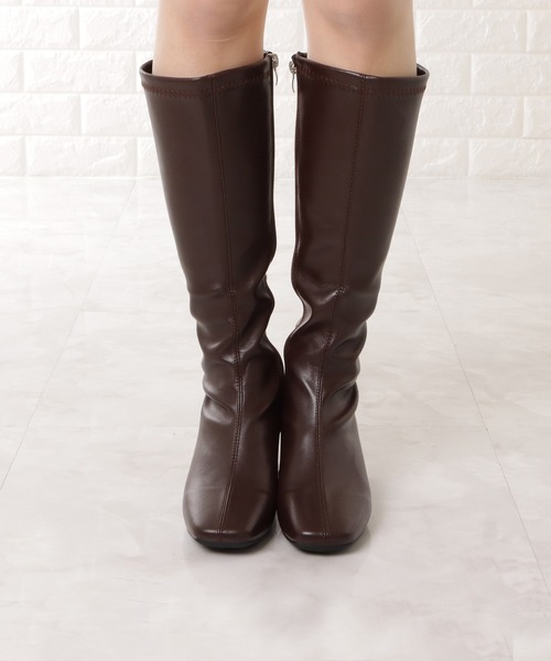 Lace Ladies(レースレディース)の「チャンキーヒールブーツ(ブーツ・レディース・ブラック/ブラウン/アイボリー・23/24/22.5/24.5/23.5/25)」の13枚目の写真