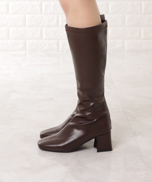 Lace Ladies(レースレディース)の「チャンキーヒールブーツ(ブーツ・レディース・ブラック/ブラウン/アイボリー・23/24/22.5/24.5/23.5/25)」の15枚目の写真