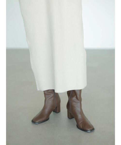 rem closet（レムクローゼット）の「ラゲットリブワンピース（ワンピース・レディース・アイボリー/グレイッシュベージュ・FREE）」の10枚目の写真