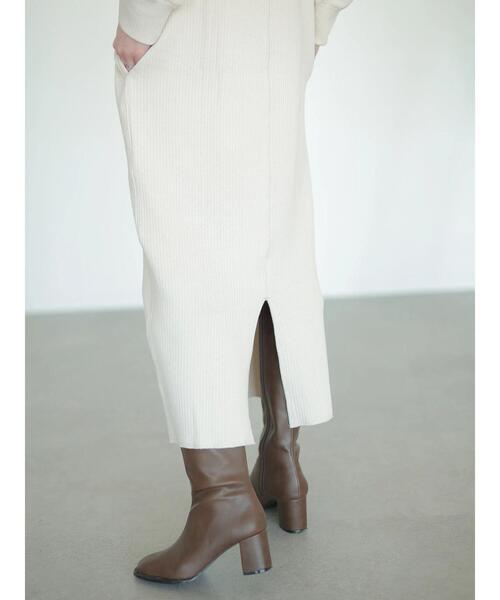 rem closet（レムクローゼット）の「ラゲットリブワンピース（ワンピース・レディース・アイボリー/グレイッシュベージュ・FREE）」の11枚目の写真