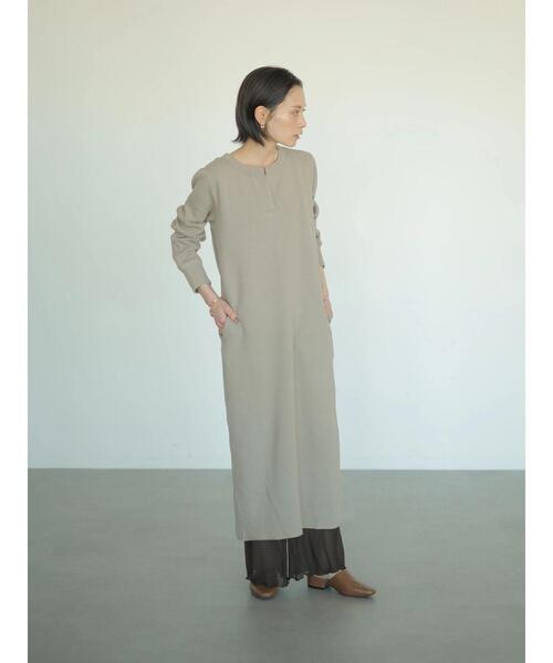 rem closet（レムクローゼット）の「ラゲットリブワンピース（ワンピース・レディース・アイボリー/グレイッシュベージュ・FREE）」の22枚目の写真