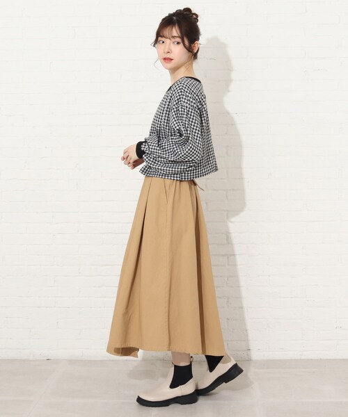 Cutie Blonde（キューティーブロンド）の「◆【S-L】こなれ感。前後2WAYで着れるカーディガン（カーディガン/ボレロ・レディース・ベージュ系その他/ブラック系1/ブルー系1・01/02/03）」の8枚目の写真