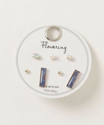 ミックスデザイン/セットピアス