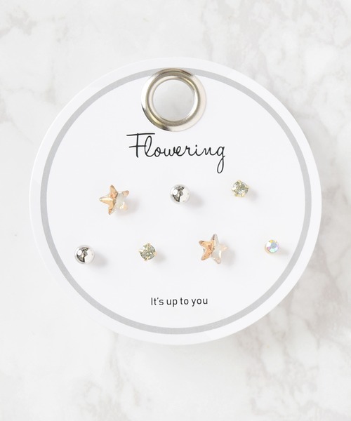 Flowering(フラワーリング)の「ミックスデザイン/セットピアス(ピアス(両耳用)・レディース・シルバー/ゴールド/シルバー系その他2/ゴールド系その他7/シルバー系その他3/ピンク/B/A/ゴールド系その他6/マルチ/ホワイト/ネイビー/ゴールド系2/ゴールド系その他2/シルバー系その他4/ゴールド系その他4/シルバー系その他/ゴールド系その他5/ピンクゴールド/ゴールド系その他3/パープル/ゴールド系/ゴールド系その他/ベージュ/ピンク系その他/ゴールド系1/ゴールド系3/グレー/オレンジ/グリーン系その他/ブルー/ベージュ系その他/ブラウン/グリーン系その他2/グリーン系その他3/ピンク系その他2・FREE)」の17枚目の写真