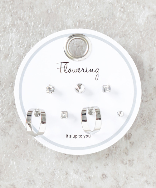 Flowering(フラワーリング)の「ミックスデザイン/セットピアス(ピアス(両耳用)・レディース・シルバー/ゴールド/シルバー系その他2/ゴールド系その他7/シルバー系その他3/ピンク/B/A/ゴールド系その他6/マルチ/ホワイト/ネイビー/ゴールド系2/ゴールド系その他2/シルバー系その他4/ゴールド系その他4/シルバー系その他/ゴールド系その他5/ピンクゴールド/ゴールド系その他3/パープル/ゴールド系/ゴールド系その他/ベージュ/ピンク系その他/ゴールド系1/ゴールド系3/グレー/オレンジ/グリーン系その他/ブルー/ベージュ系その他/ブラウン/グリーン系その他2/グリーン系その他3/ピンク系その他2・FREE)」の19枚目の写真