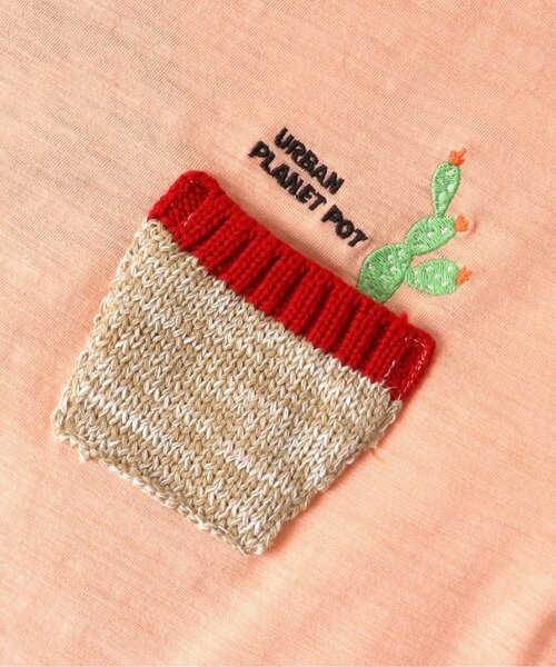 BREEZE(ブリーズ)の「ニットポケットTシャツ(Tシャツ/カットソー・キッズ・サックスブルー/グリーン/ピンク/ライトグレー・120/130/80/90/100/110/140)」の9枚目の写真