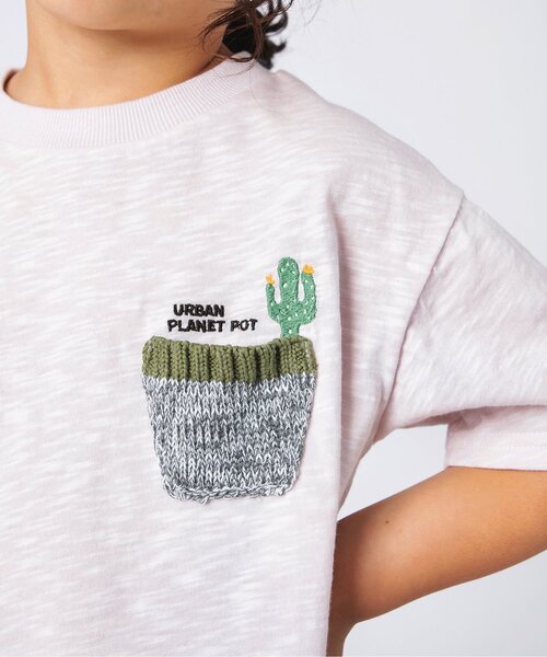 BREEZE(ブリーズ)の「ニットポケットTシャツ(Tシャツ/カットソー・キッズ・サックスブルー/グリーン/ピンク/ライトグレー・120/130/80/90/100/110/140)」の13枚目の写真