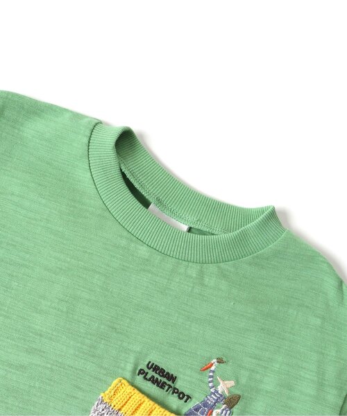 BREEZE(ブリーズ)の「ニットポケットTシャツ(Tシャツ/カットソー・キッズ・サックスブルー/グリーン/ピンク/ライトグレー・120/130/80/90/100/110/140)」の17枚目の写真