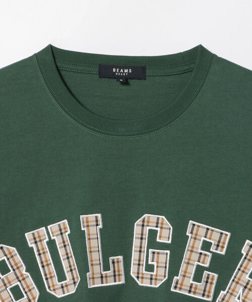 BEAMS HEART(ビームスハート)の「BEAMS HEART / チェック レタード ビッグ ロングスリーブ Tシャツ(Tシャツ/カットソー・メンズ・グリーン/ブルー系その他・MEDIUM/SMALL/LARGE)」の5枚目の写真