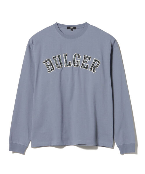 BEAMS HEART(ビームスハート)の「BEAMS HEART / チェック レタード ビッグ ロングスリーブ Tシャツ(Tシャツ/カットソー・メンズ・グリーン/ブルー系その他・MEDIUM/SMALL/LARGE)」の21枚目の写真