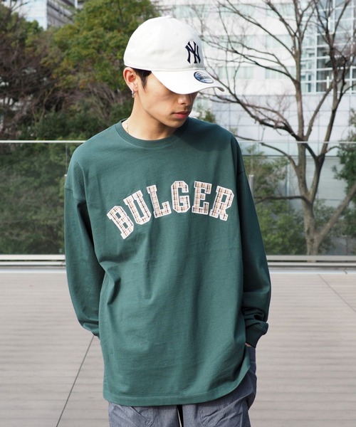 BEAMS HEART(ビームスハート)の「BEAMS HEART / チェック レタード ビッグ ロングスリーブ Tシャツ(Tシャツ/カットソー・メンズ・グリーン/ブルー系その他・MEDIUM/SMALL/LARGE)」の15枚目の写真