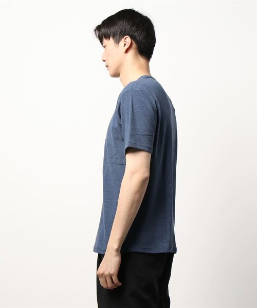 BACK NUMBER(バックナンバー)の「【BACK NUMBER】フライスクルー半袖T(Tシャツ/カットソー・メンズ・ホワイト/グレー/オリーブ/ダークインディゴブルー/ベージュ/ブラック・M/S/L/XL)」の7枚目の写真