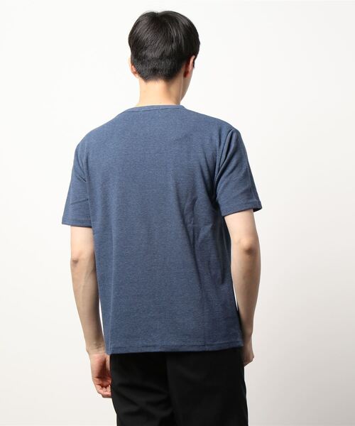 BACK NUMBER(バックナンバー)の「【BACK NUMBER】フライスクルー半袖T(Tシャツ/カットソー・メンズ・ホワイト/グレー/オリーブ/ダークインディゴブルー/ベージュ/ブラック・M/S/L/XL)」の8枚目の写真