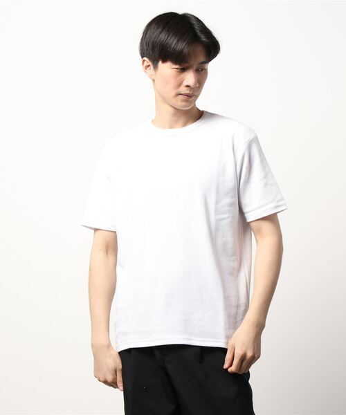 BACK NUMBER(バックナンバー)の「【BACK NUMBER】フライスクルー半袖T(Tシャツ/カットソー・メンズ・ホワイト/グレー/オリーブ/ダークインディゴブルー/ベージュ/ブラック・M/S/L/XL)」の15枚目の写真