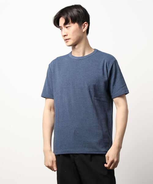 BACK NUMBER(バックナンバー)の「【BACK NUMBER】フライスクルー半袖T(Tシャツ/カットソー・メンズ・ホワイト/グレー/オリーブ/ダークインディゴブルー/ベージュ/ブラック・M/S/L/XL)」の16枚目の写真
