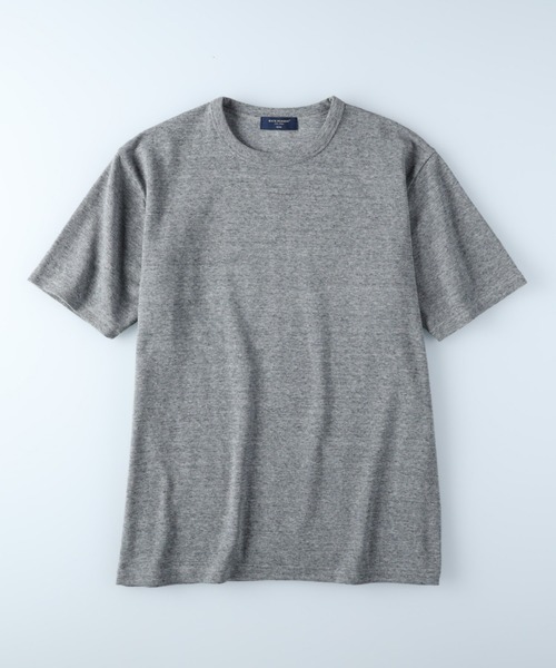 BACK NUMBER(バックナンバー)の「【BACK NUMBER】フライスクルー半袖T(Tシャツ/カットソー・メンズ・ホワイト/グレー/オリーブ/ダークインディゴブルー/ベージュ/ブラック・M/S/L/XL)」の10枚目の写真