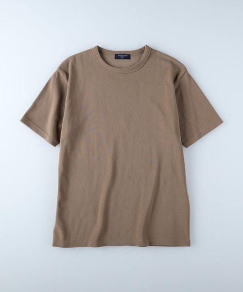 BACK NUMBER(バックナンバー)の「【BACK NUMBER】フライスクルー半袖T(Tシャツ/カットソー・メンズ・ホワイト/グレー/オリーブ/ダークインディゴブルー/ベージュ/ブラック・M/S/L/XL)」の9枚目の写真