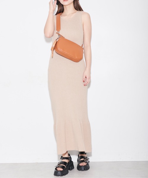 FREE'S MART(フリーズマート)の「◆ニットアップリブワンピース(ワンピース・レディース・ベージュ/ブルー/グリーン・FREE)」の11枚目の写真