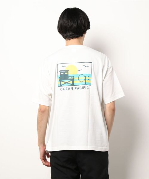 Ocean Pacific(オーシャンパシフィック)の「【OP:オーピー】バックプリントTシャツ(Tシャツ/カットソー・メンズ・ホワイト/チャコールグレー/サックスブルー・MEDIUM/LARGE/X-LARGE)」の4枚目の写真