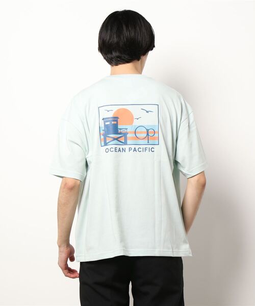 Ocean Pacific(オーシャンパシフィック)の「【OP:オーピー】バックプリントTシャツ(Tシャツ/カットソー・メンズ・ホワイト/チャコールグレー/サックスブルー・MEDIUM/LARGE/X-LARGE)」の5枚目の写真