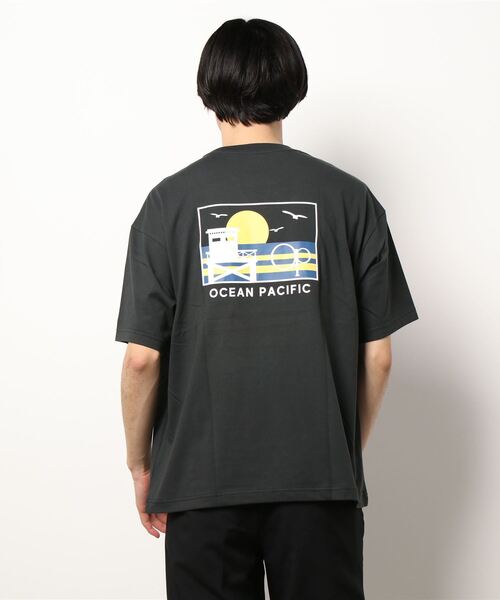 Ocean Pacific(オーシャンパシフィック)の「【OP:オーピー】バックプリントTシャツ(Tシャツ/カットソー・メンズ・ホワイト/チャコールグレー/サックスブルー・MEDIUM/LARGE/X-LARGE)」の6枚目の写真