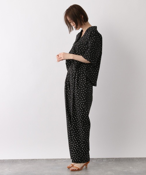 A part by(アパートバイ)の「セットアップ対応/リネンライクワイドパンツ 276405(その他パンツ・レディース・ブラック/ベージュ/グリーン/オレンジ・MEDIUM/LARGE)」の6枚目の写真