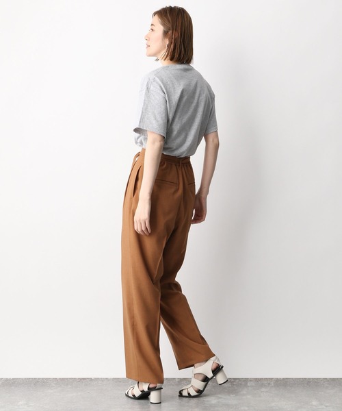 A part by(アパートバイ)の「セットアップ対応/リネンライクワイドパンツ 276405(その他パンツ・レディース・ブラック/ベージュ/グリーン/オレンジ・MEDIUM/LARGE)」の8枚目の写真