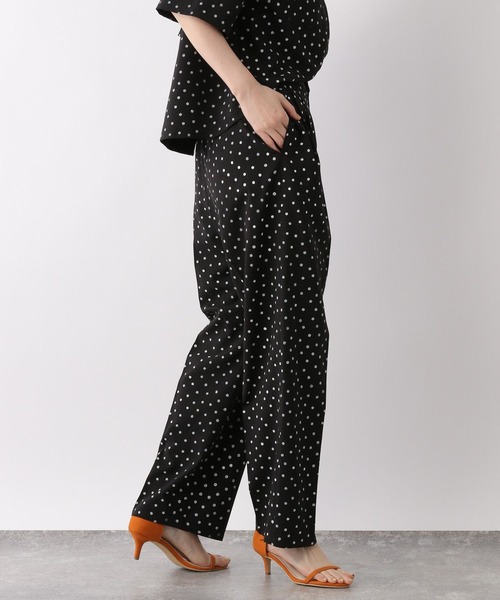 A part by(アパートバイ)の「セットアップ対応/リネンライクワイドパンツ 276405(その他パンツ・レディース・ブラック/ベージュ/グリーン/オレンジ・MEDIUM/LARGE)」の15枚目の写真