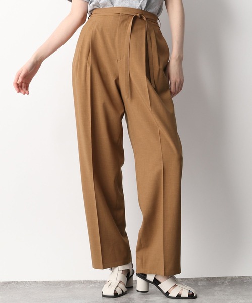 A part by(アパートバイ)の「セットアップ対応/リネンライクワイドパンツ 276405(その他パンツ・レディース・ブラック/ベージュ/グリーン/オレンジ・MEDIUM/LARGE)」の16枚目の写真