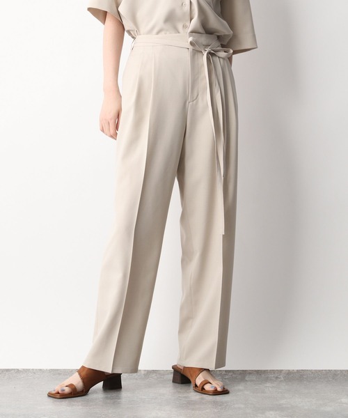 A part by(アパートバイ)の「セットアップ対応/リネンライクワイドパンツ 276405(その他パンツ・レディース・ブラック/ベージュ/グリーン/オレンジ・MEDIUM/LARGE)」の19枚目の写真