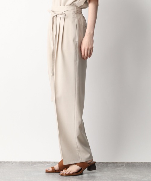 A part by(アパートバイ)の「セットアップ対応/リネンライクワイドパンツ 276405(その他パンツ・レディース・ブラック/ベージュ/グリーン/オレンジ・MEDIUM/LARGE)」の21枚目の写真