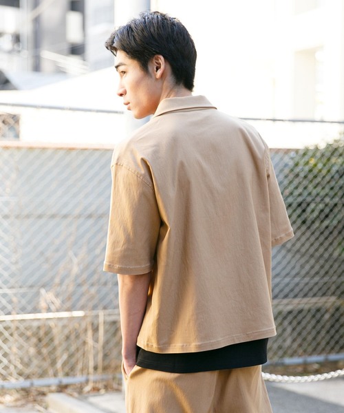 PBLIM(ページボーイリム)の「【PAGEBOYLIM】スーパーストレッチシャツ(シャツ/ブラウス・レディース・ブラック/ベージュ・MEDIUM/LARGE)」の6枚目の写真