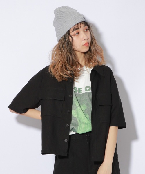 PBLIM(ページボーイリム)の「【PAGEBOYLIM】スーパーストレッチシャツ(シャツ/ブラウス・レディース・ブラック/ベージュ・MEDIUM/LARGE)」の16枚目の写真
