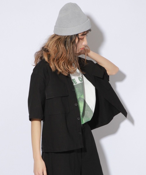 PBLIM(ページボーイリム)の「【PAGEBOYLIM】スーパーストレッチシャツ(シャツ/ブラウス・レディース・ブラック/ベージュ・MEDIUM/LARGE)」の17枚目の写真