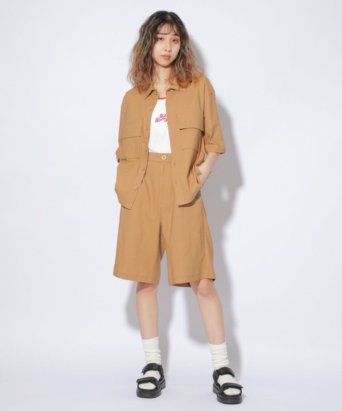 PBLIM(ページボーイリム)の「【PAGEBOYLIM】スーパーストレッチシャツ(シャツ/ブラウス・レディース・ブラック/ベージュ・MEDIUM/LARGE)」の13枚目の写真