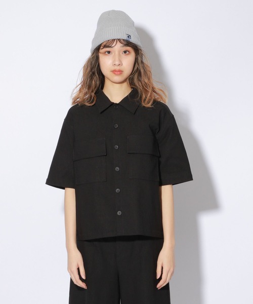 PBLIM(ページボーイリム)の「【PAGEBOYLIM】スーパーストレッチシャツ(シャツ/ブラウス・レディース・ブラック/ベージュ・MEDIUM/LARGE)」の22枚目の写真