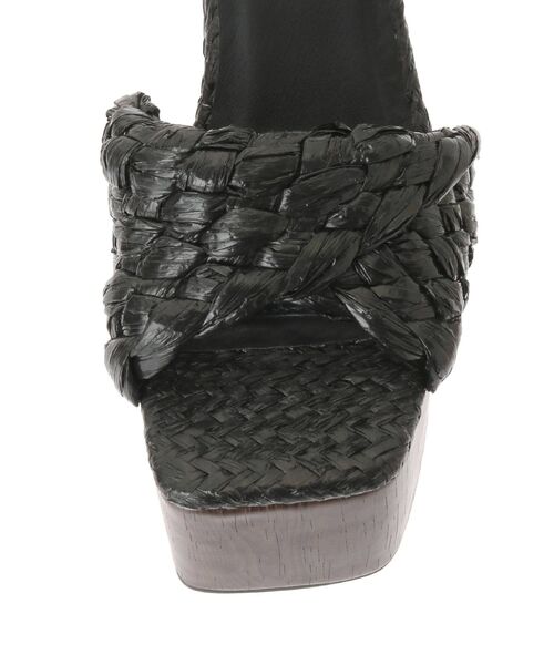 EVRIS（エヴリス）の「ラフィアヒールサンダル（サンダル・レディース・ブラック/ベージュ・SMALL/MEDIUM/LARGE）」の17枚目の写真