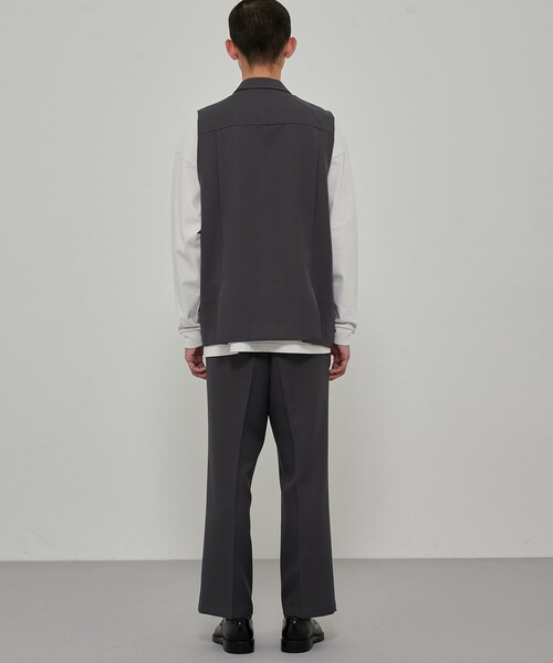 CITY TOKYO（シティトウキョウ）の「ワイドテーパードスラックス（スラックス・メンズ・ブラック/ダークグレー/ダークブルー・1/2）」の10枚目の写真